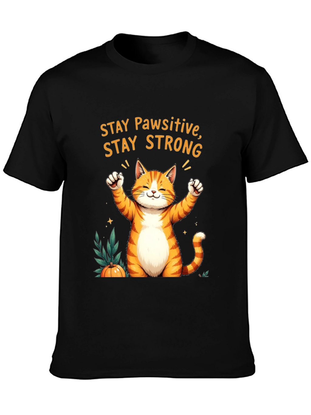 Pawsitive Orange Cat T-Shirt
