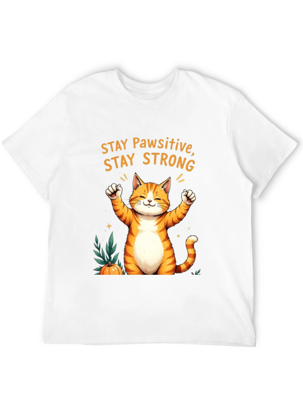 Pawsitive Orange Cat T-Shirt