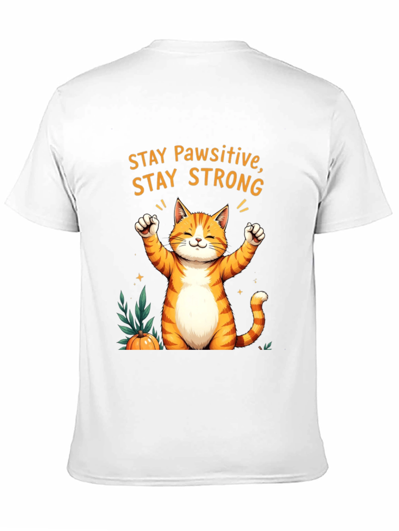 Pawsitive Orange Cat T-Shirt