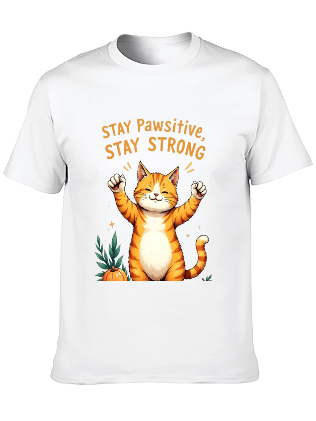 Pawsitive Orange Cat T-Shirt