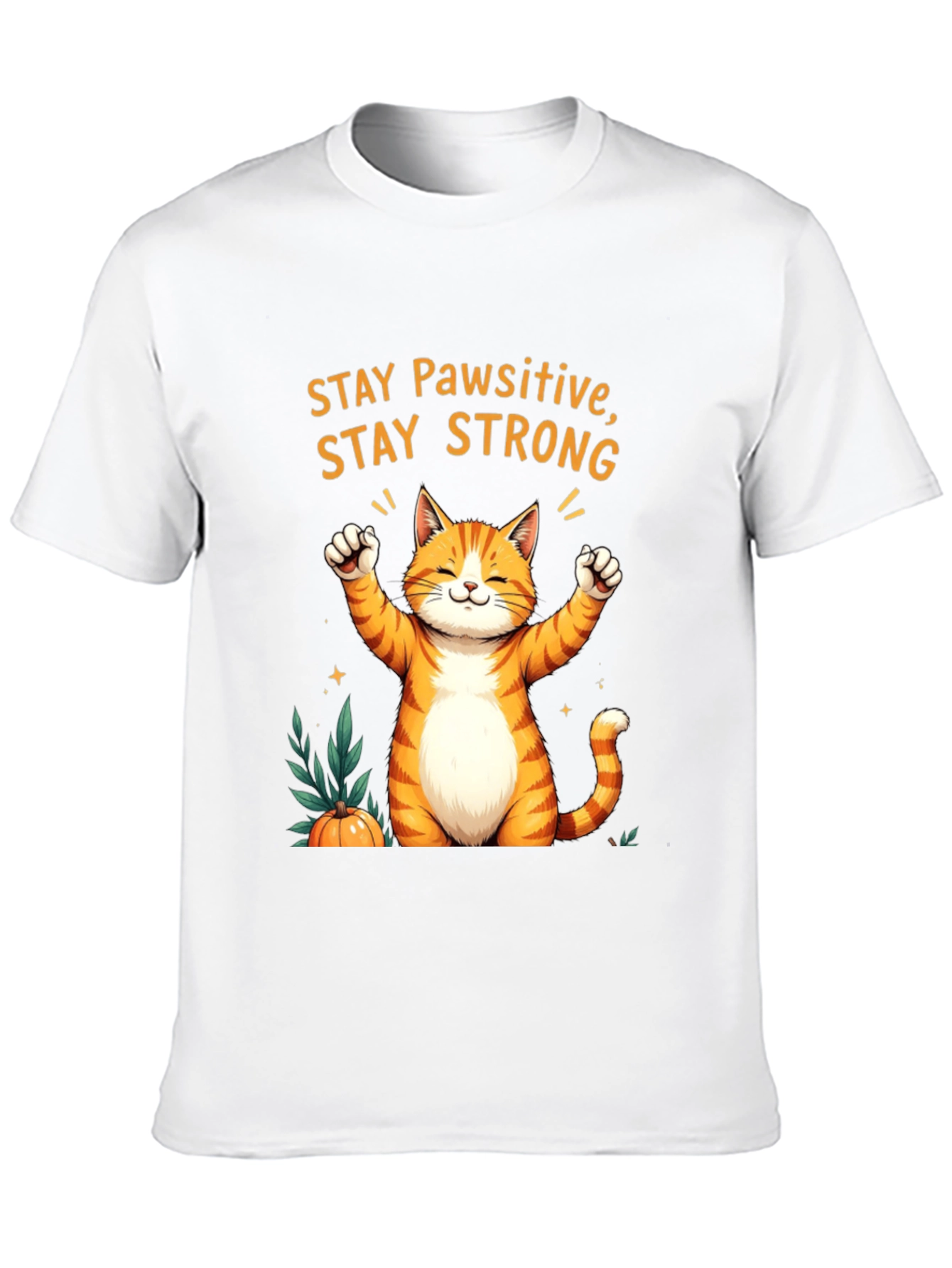 Pawsitive Orange Cat T-Shirt