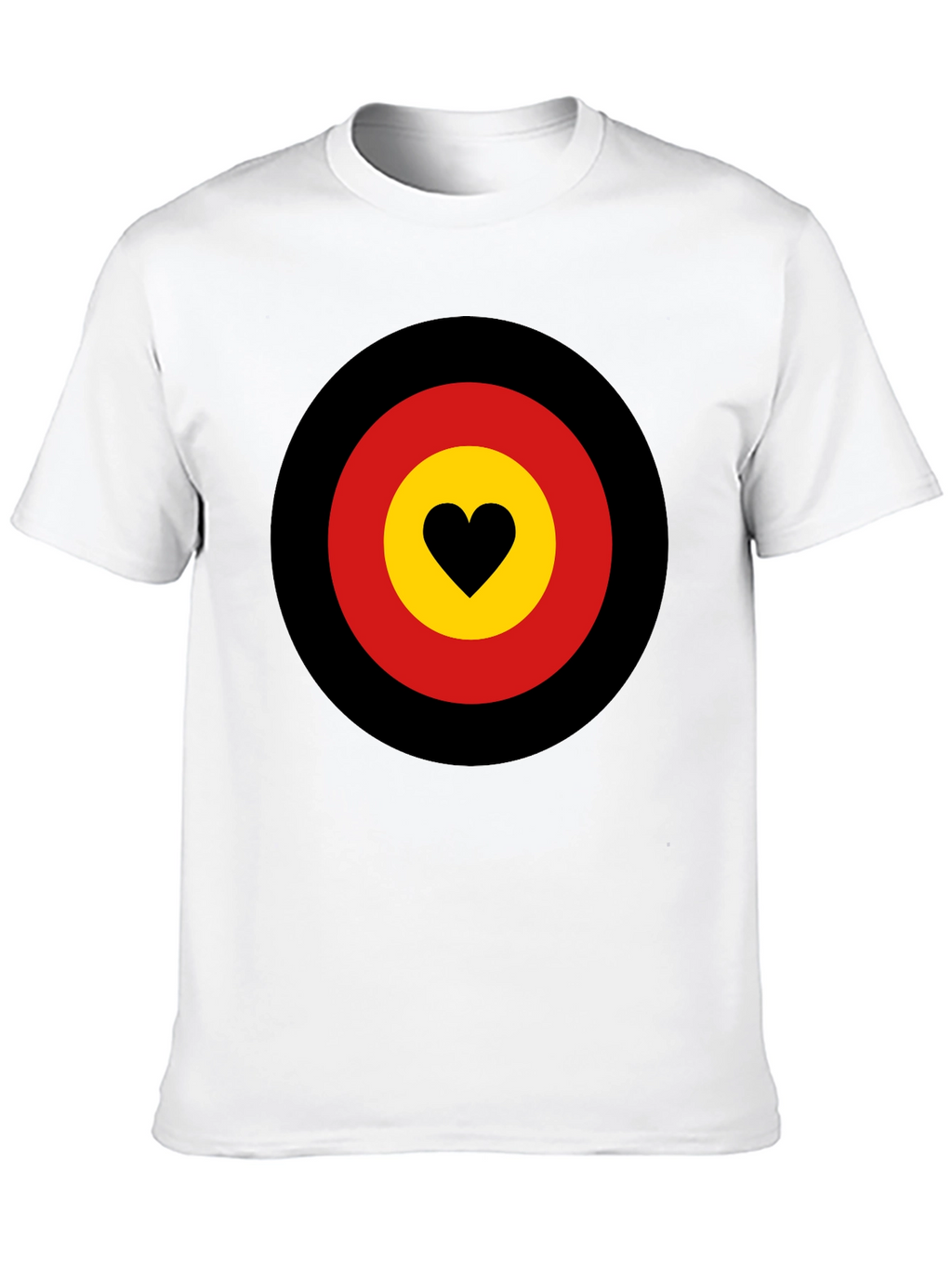 Heart Target Graphic Tee - Black