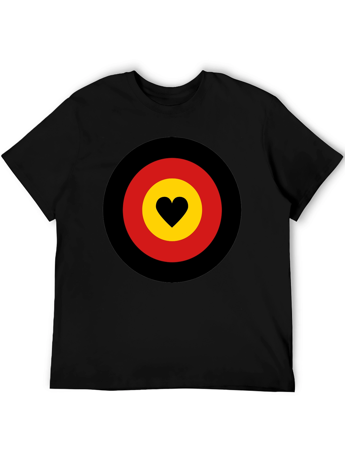 Heart Target Graphic Tee - Black