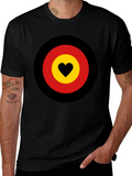 Heart Target Graphic Tee - Black