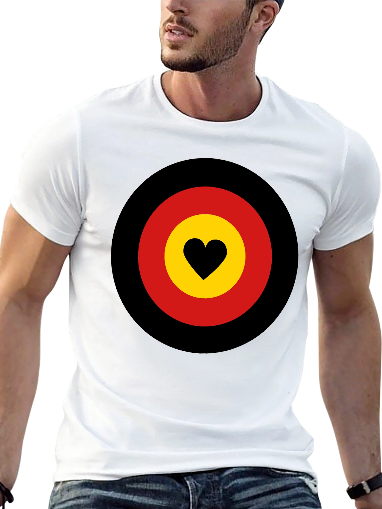 Heart Target Graphic Tee - Black