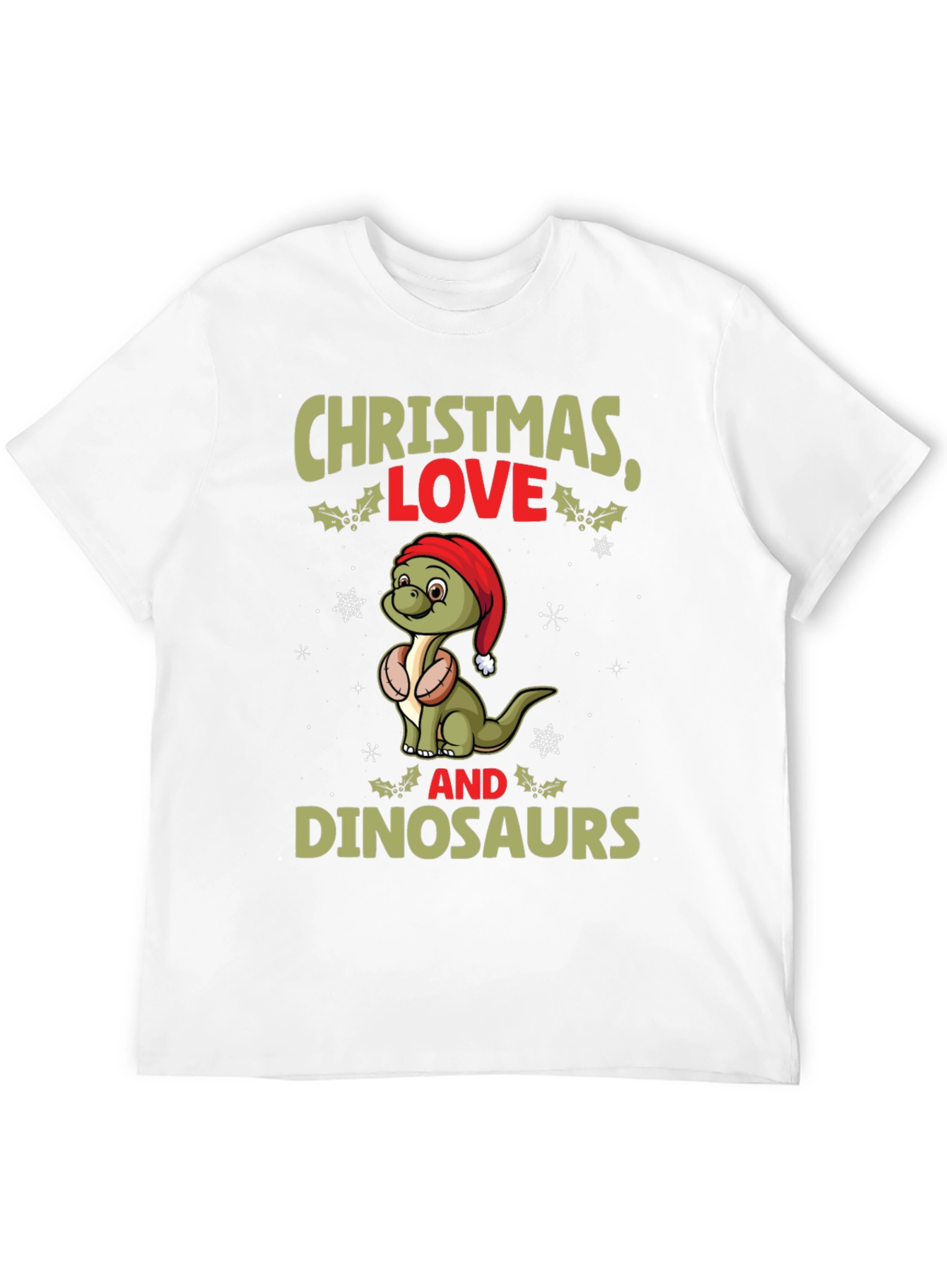 Christmas Dinosaur Graphic Tee