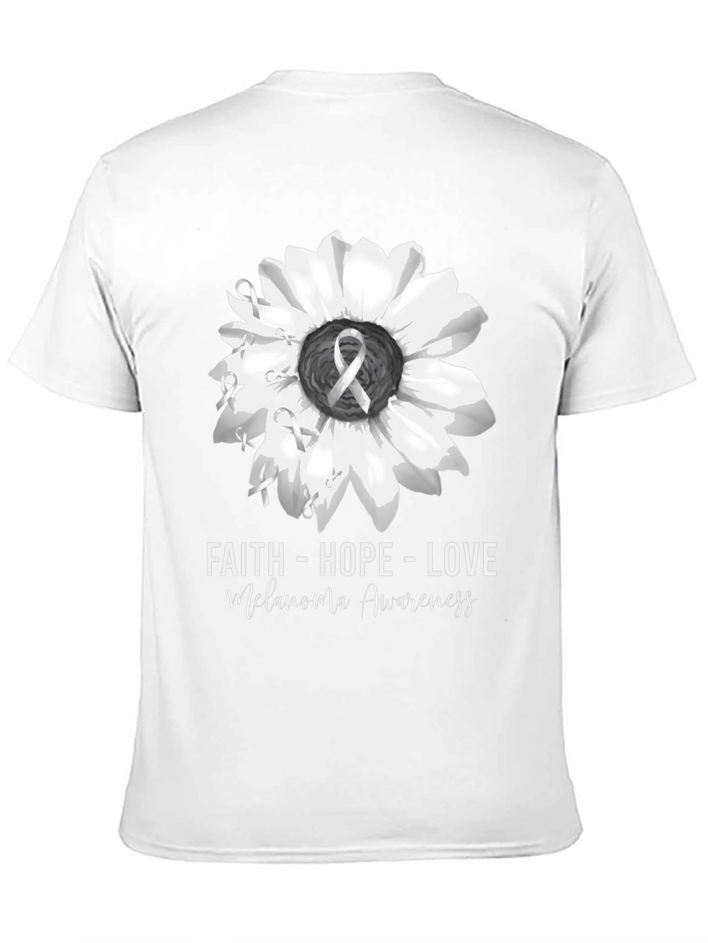 Faith Hope Love Melanoma Awareness T-Shirt