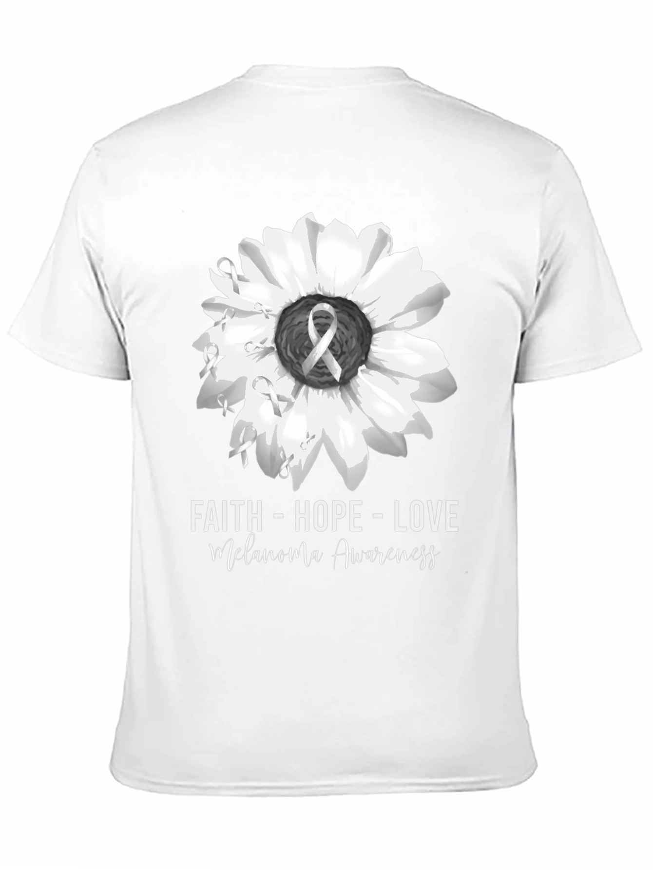 Faith Hope Love Melanoma Awareness T-Shirt