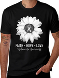 Faith Hope Love Melanoma Awareness T-Shirt