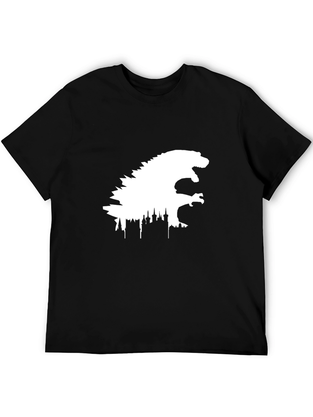 Godzilla Cityscape Graphic Tee - Black
