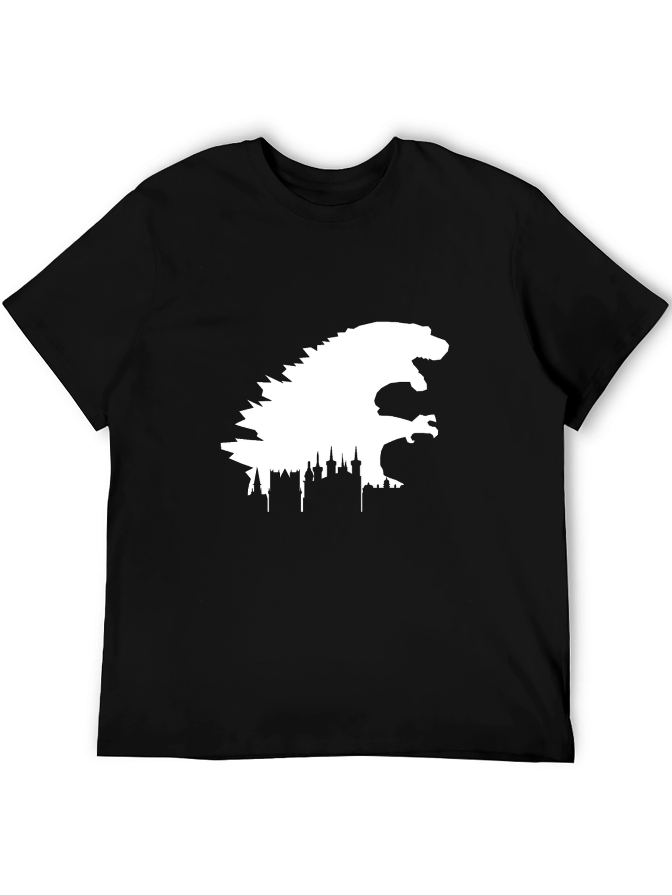 Godzilla Cityscape Graphic Tee - Black