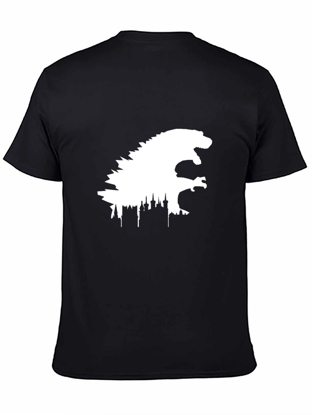 Godzilla Cityscape Graphic Tee - Black