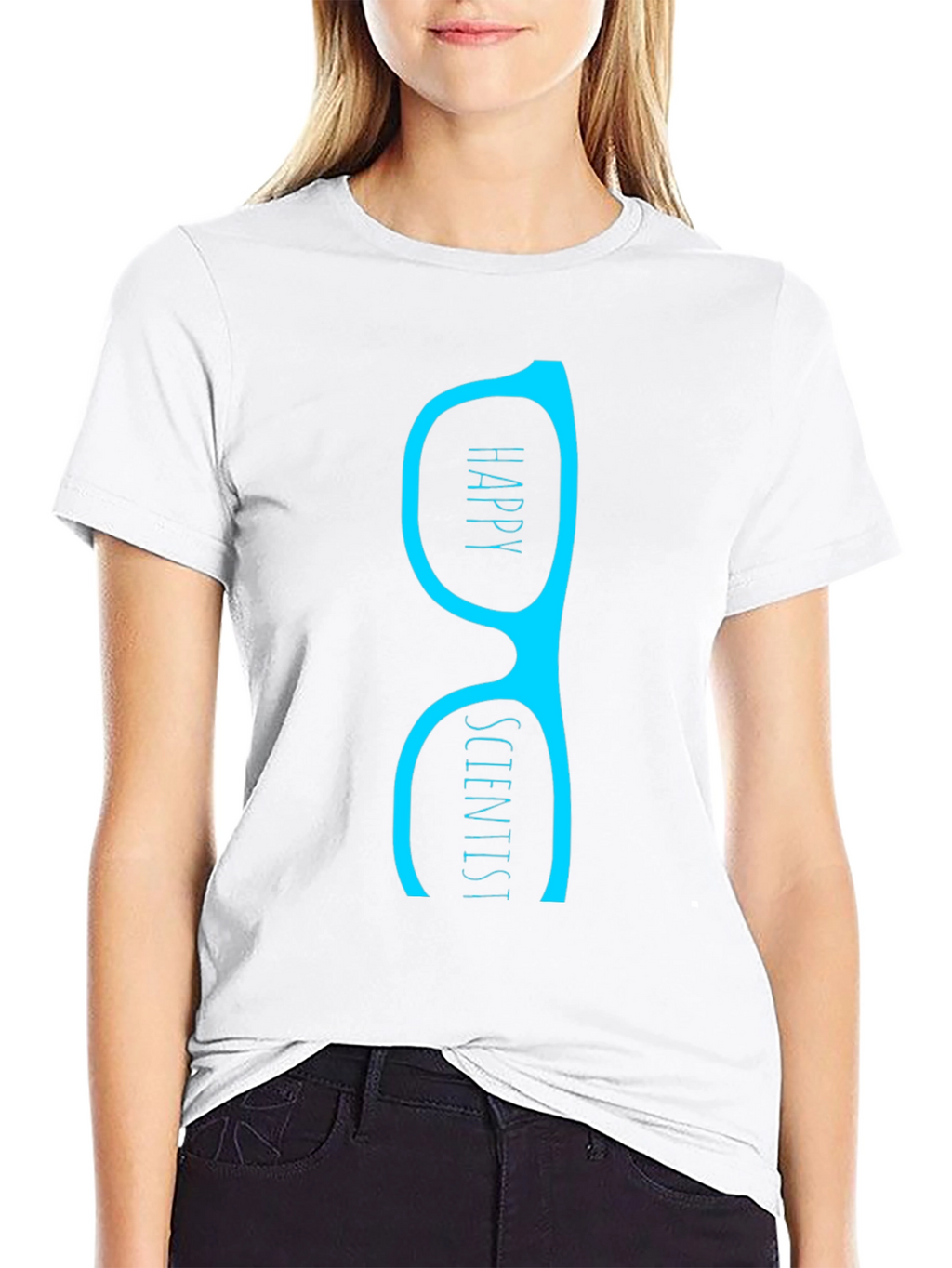 Happy Scientist T-Shirt - Black Graphic Tee