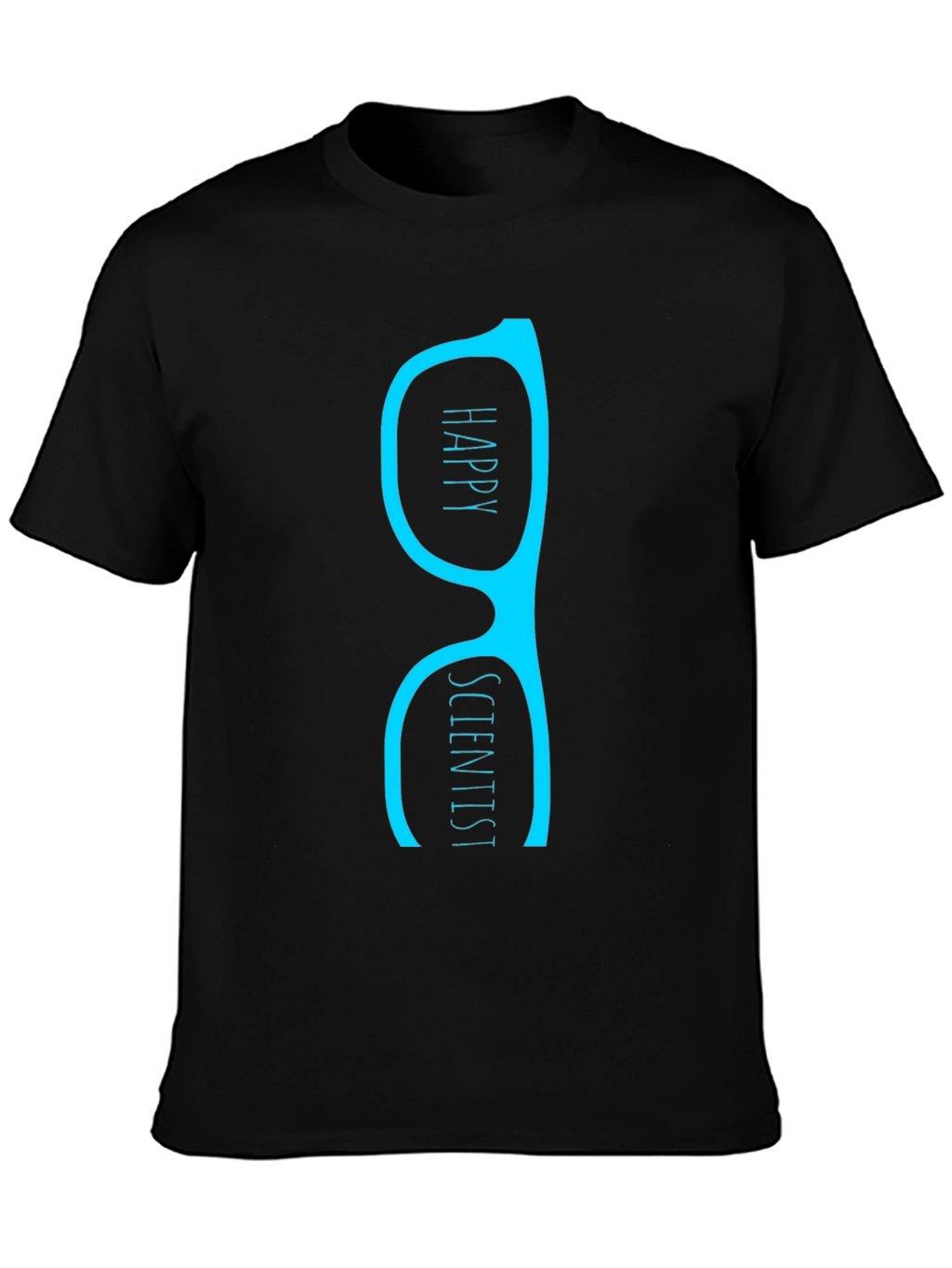 Happy Scientist T-Shirt - Black Graphic Tee