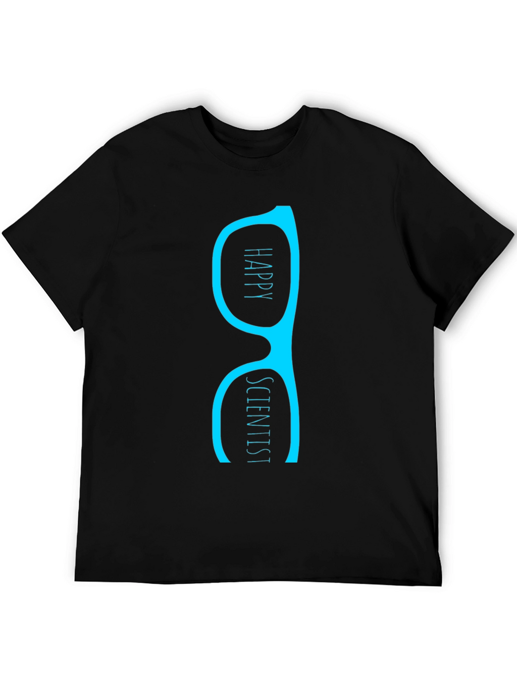 Happy Scientist T-Shirt - Black Graphic Tee