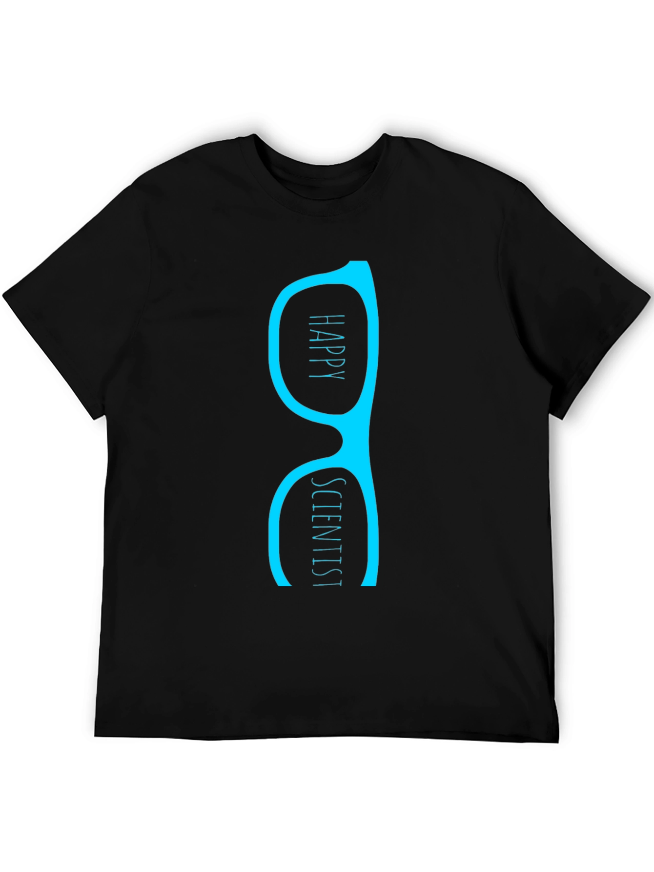 Happy Scientist T-Shirt - Black Graphic Tee