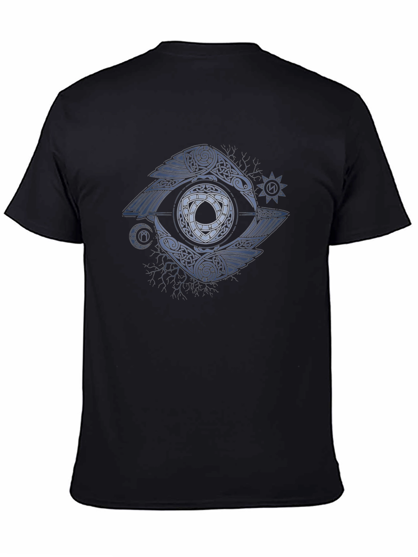 Raven Eye Graphic Tee - Celtic Knot Design