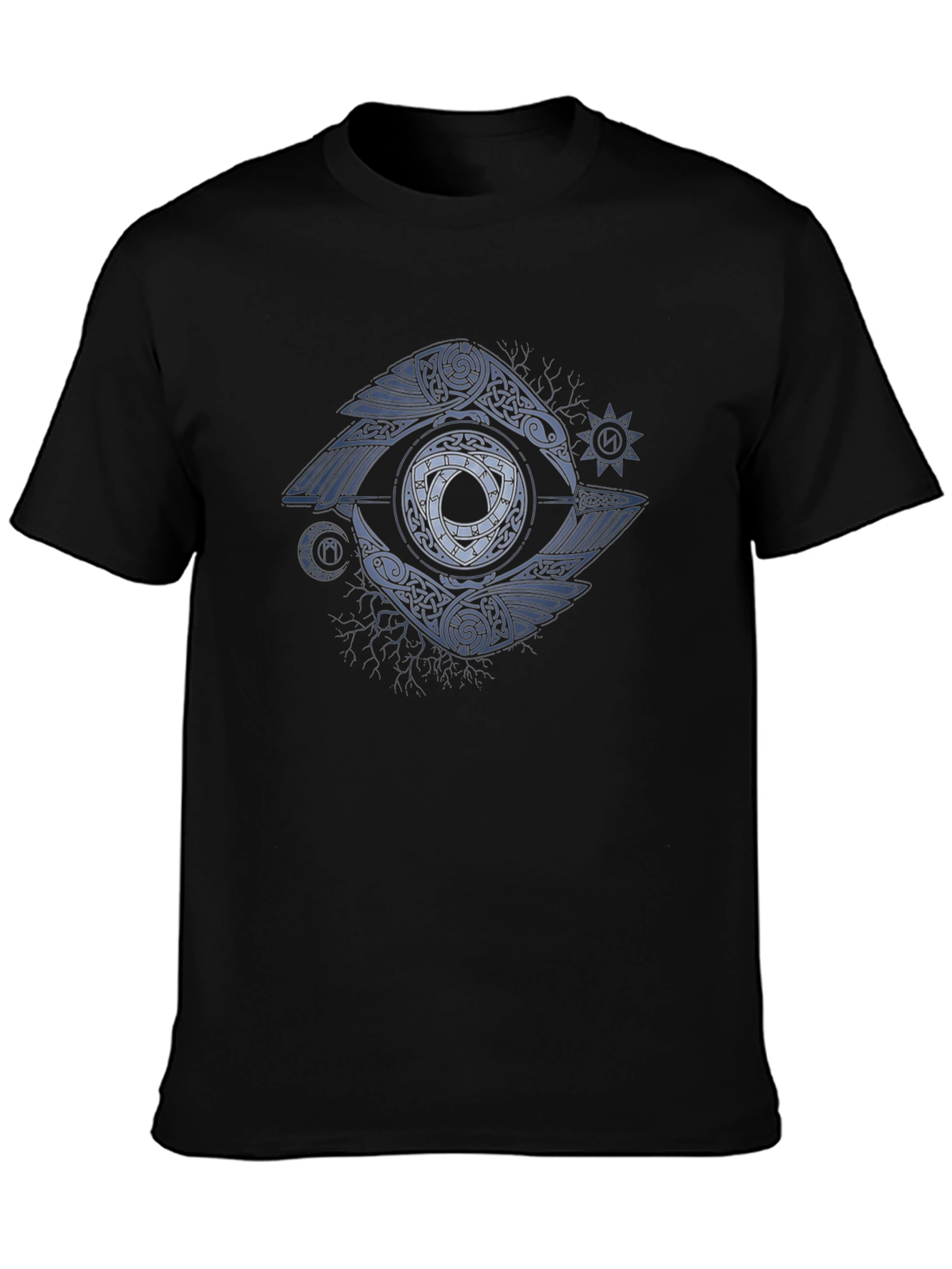 Raven Eye Graphic Tee - Celtic Knot Design