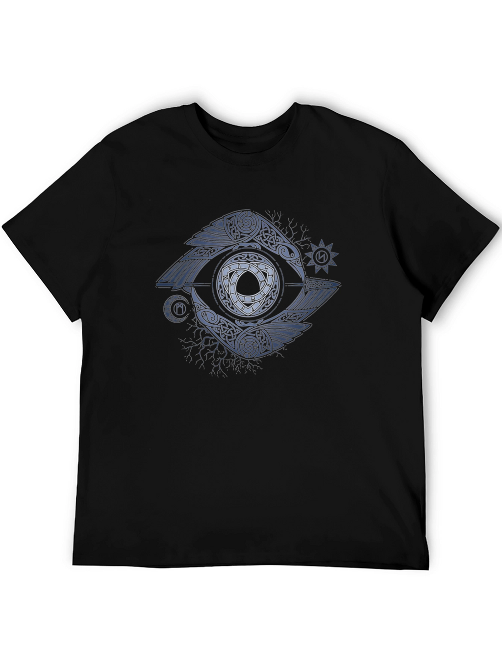 Raven Eye Graphic Tee - Celtic Knot Design