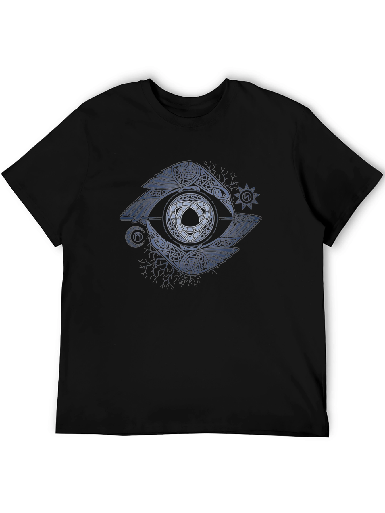 Raven Eye Graphic Tee - Celtic Knot Design
