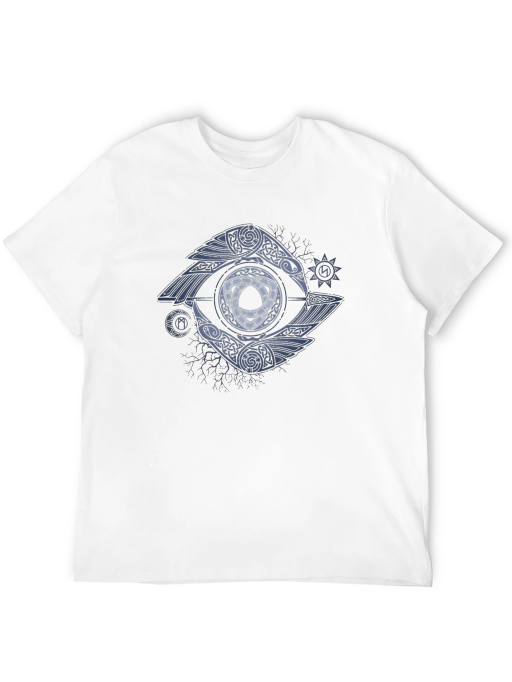 Raven Eye Graphic Tee - Celtic Knot Design