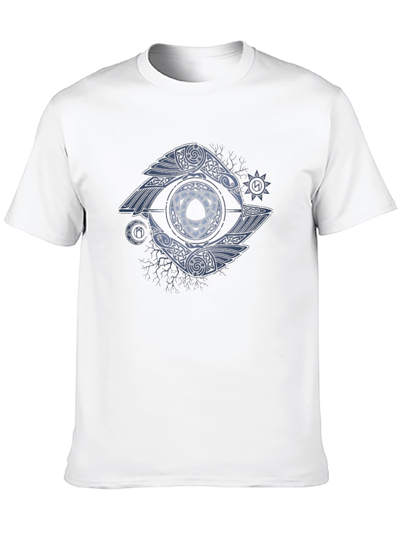 Raven Eye Graphic Tee - Celtic Knot Design