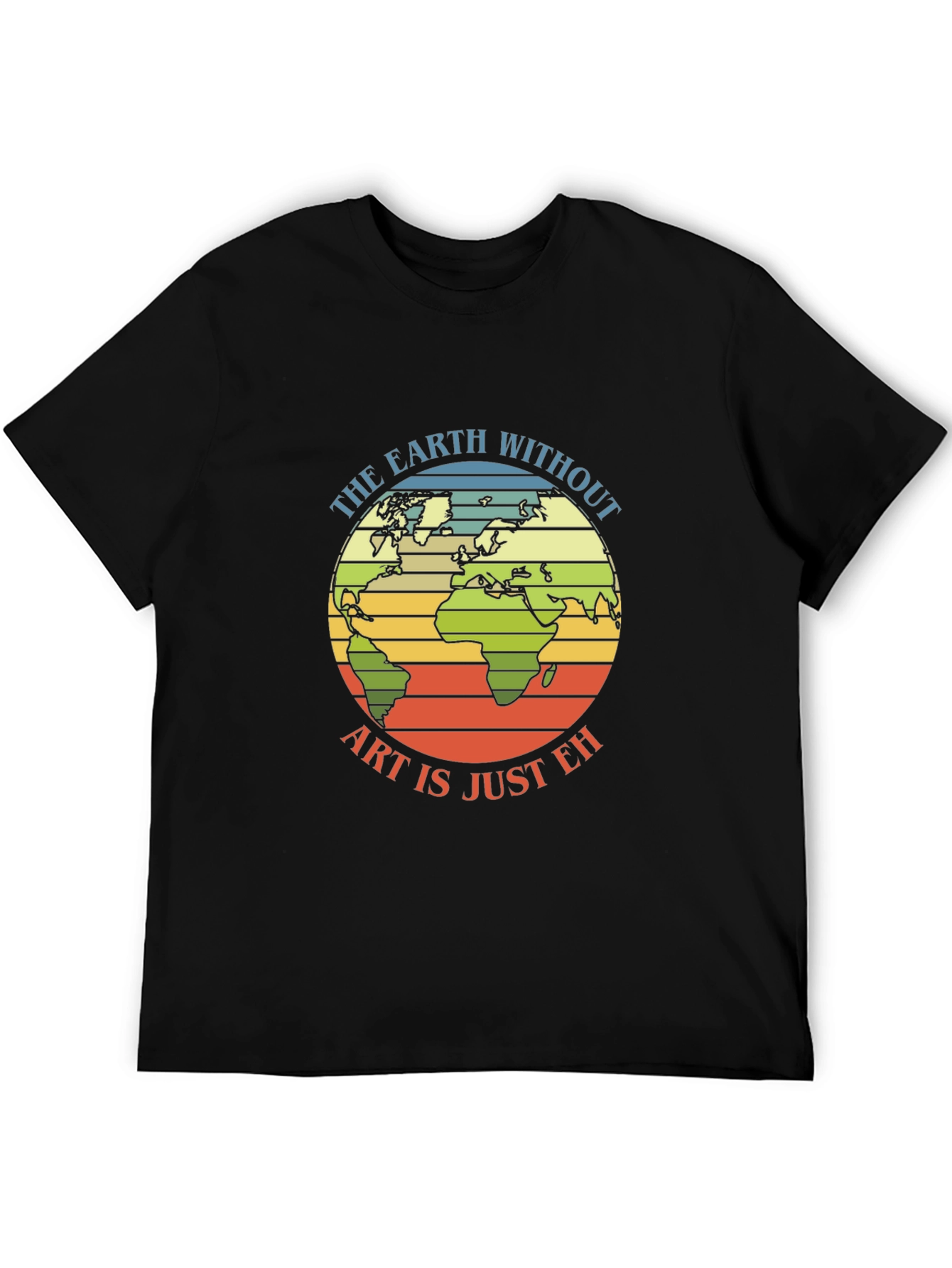 Earth Art T-Shirt - Artistic World Graphic Tee