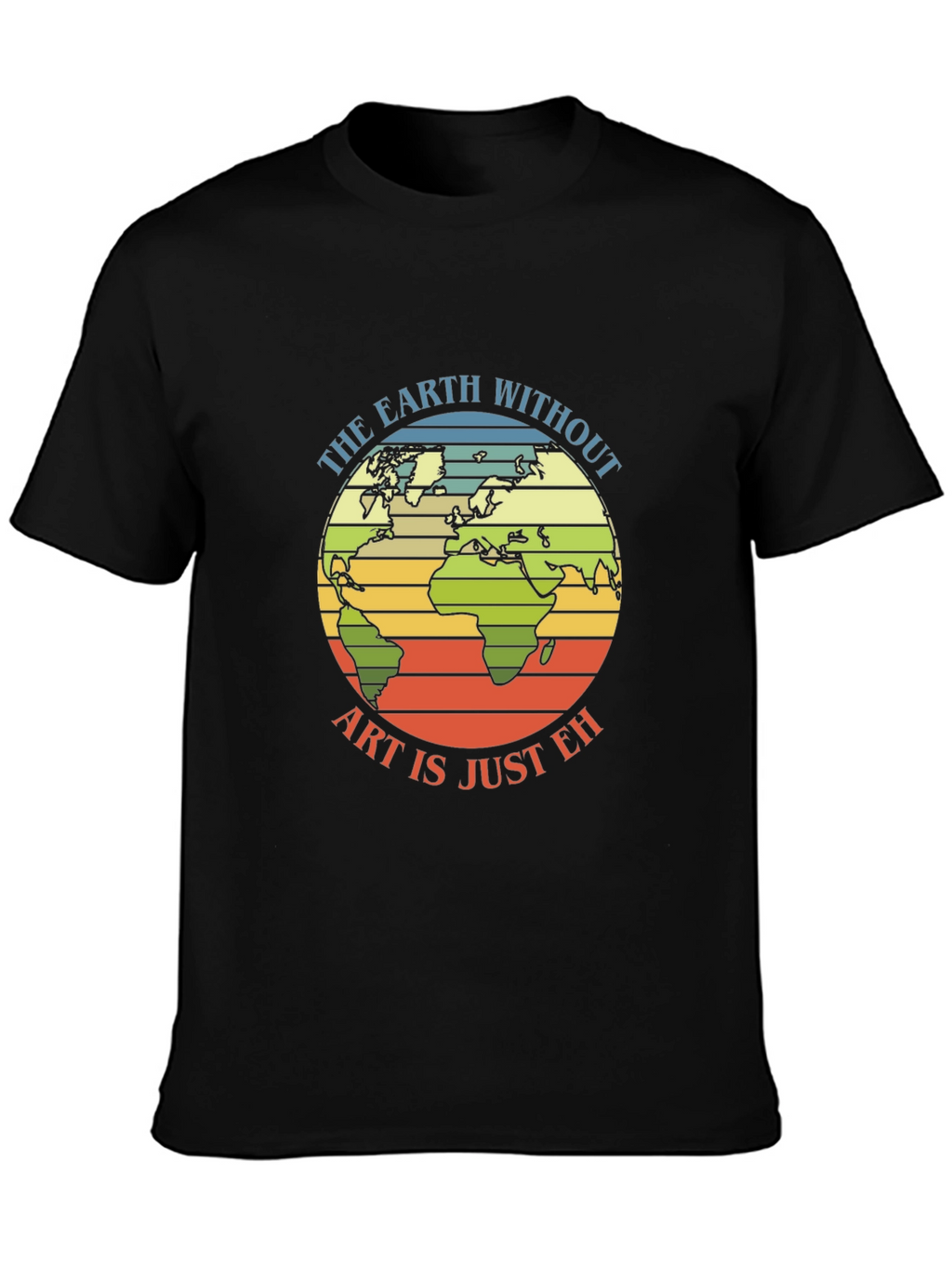 Earth Art T-Shirt - Artistic World Graphic Tee
