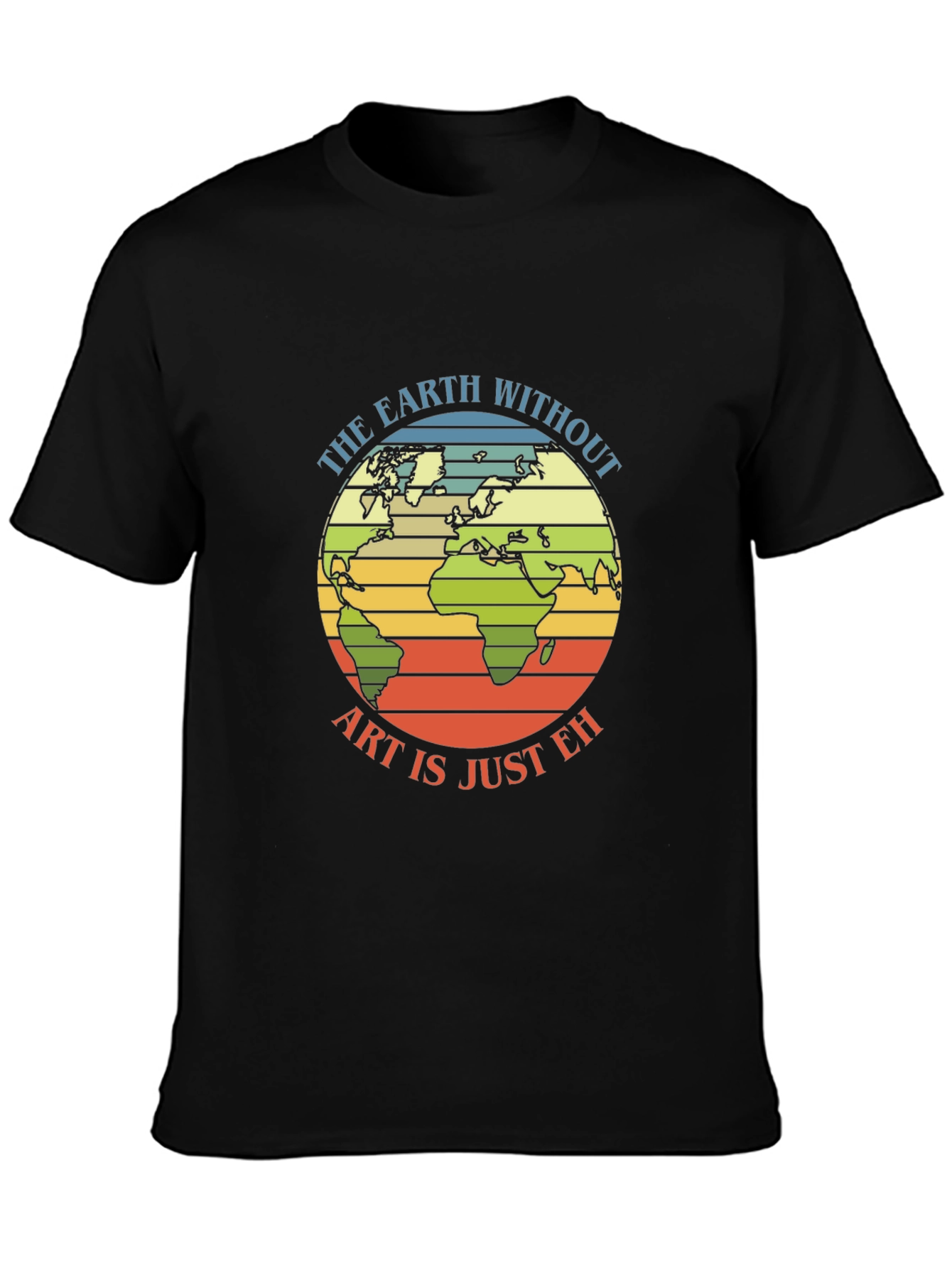 Earth Art T-Shirt - Artistic World Graphic Tee