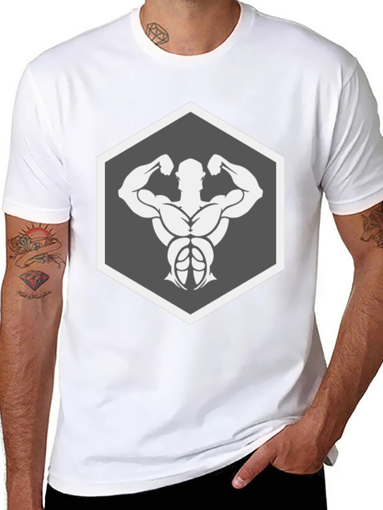Muscle Man Black T-Shirt