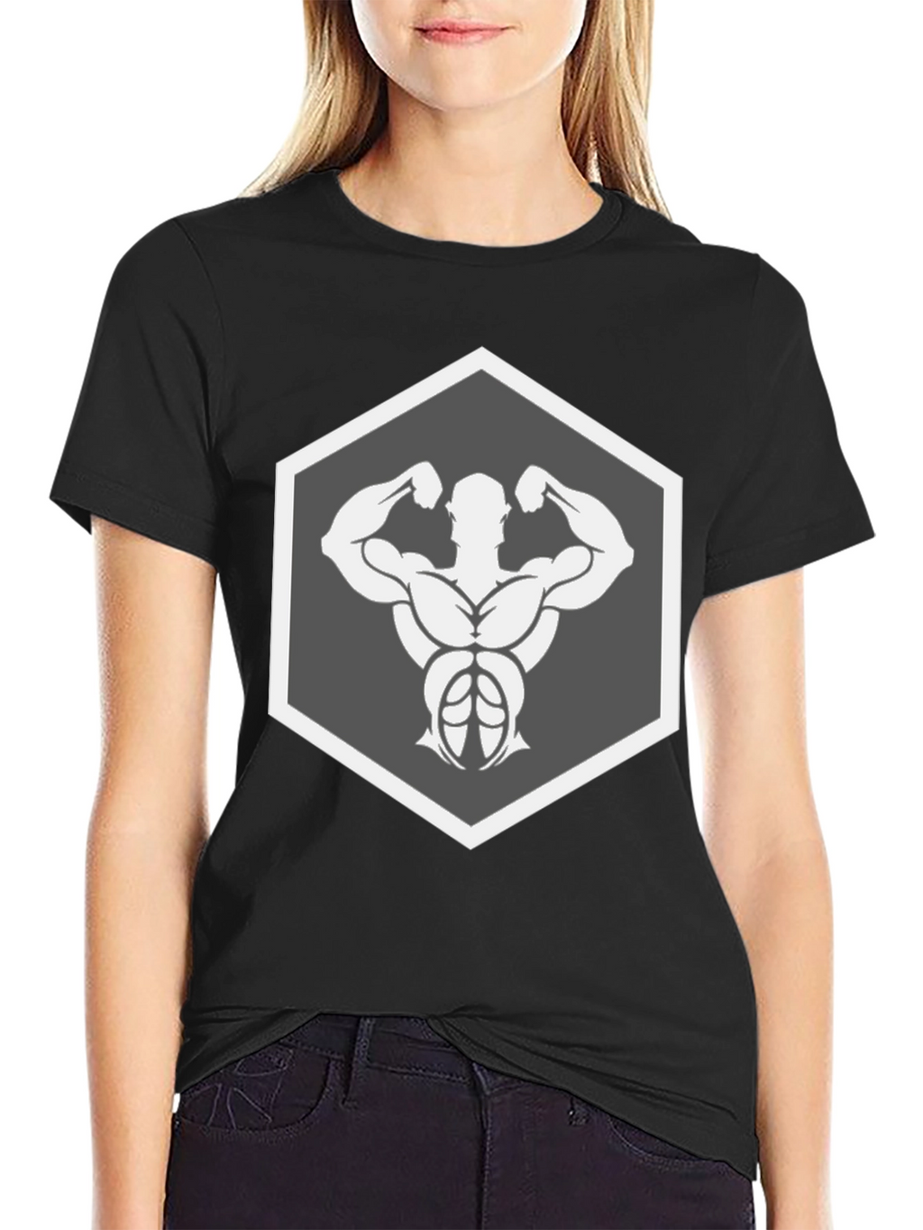 Muscle Man Black T-Shirt
