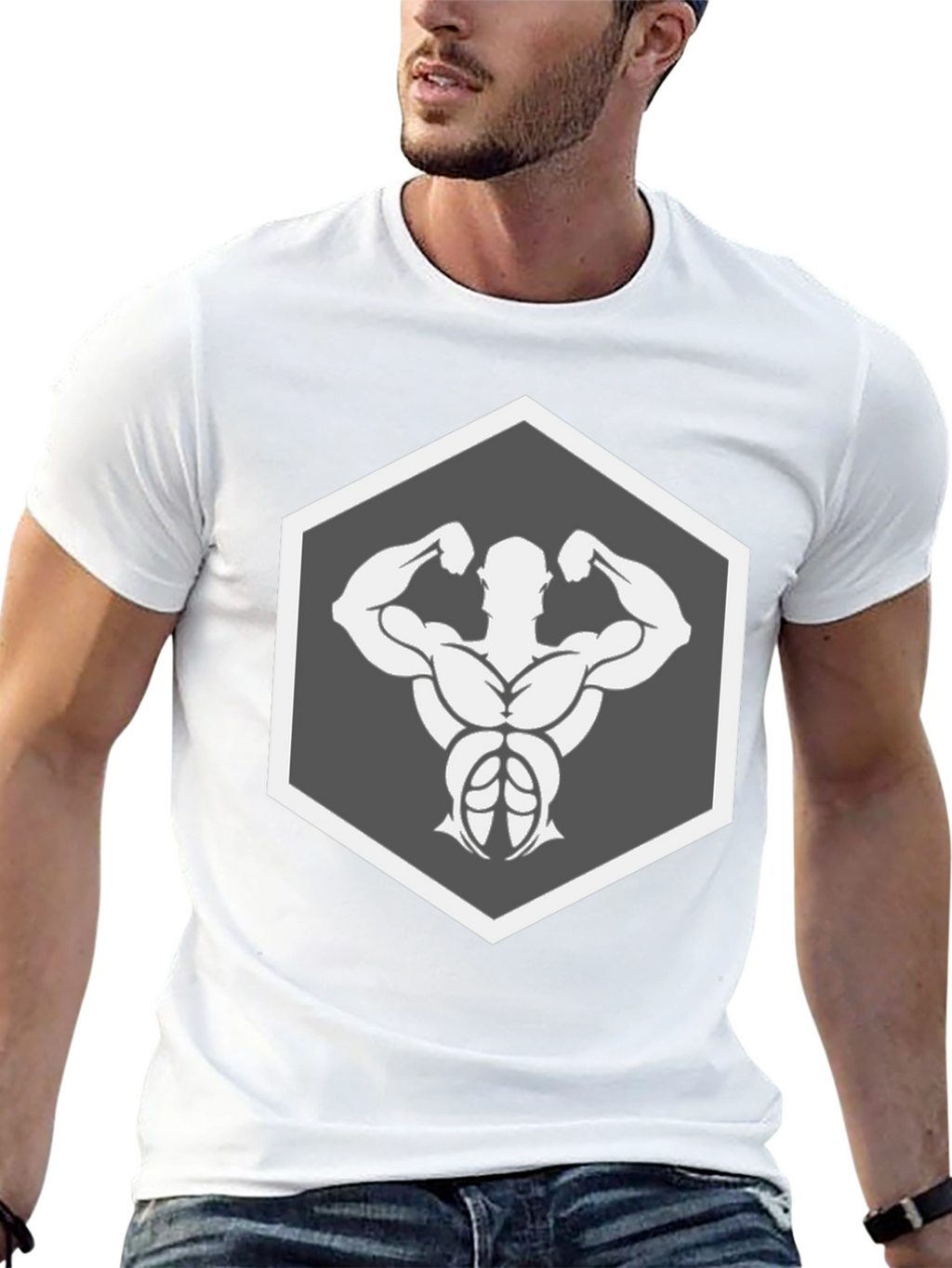 Muscle Man Black T-Shirt