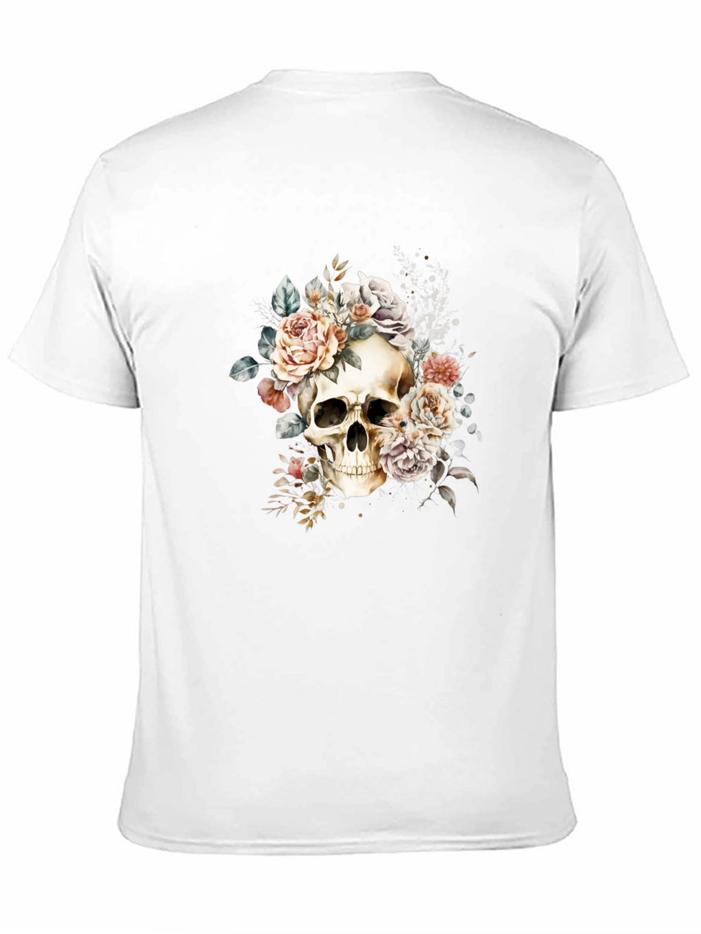 Skull & Roses Graphic Tee - Edgy Style