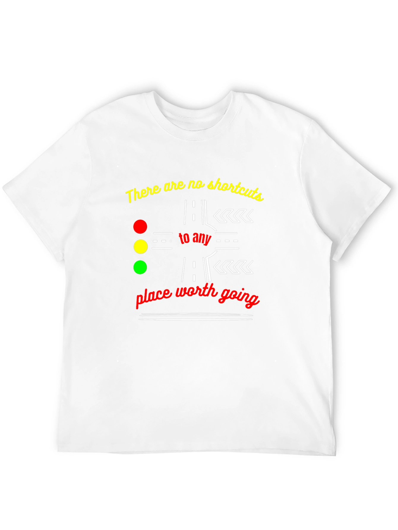 No Shortcuts Graphic Tee - Motivational T-Shirt
