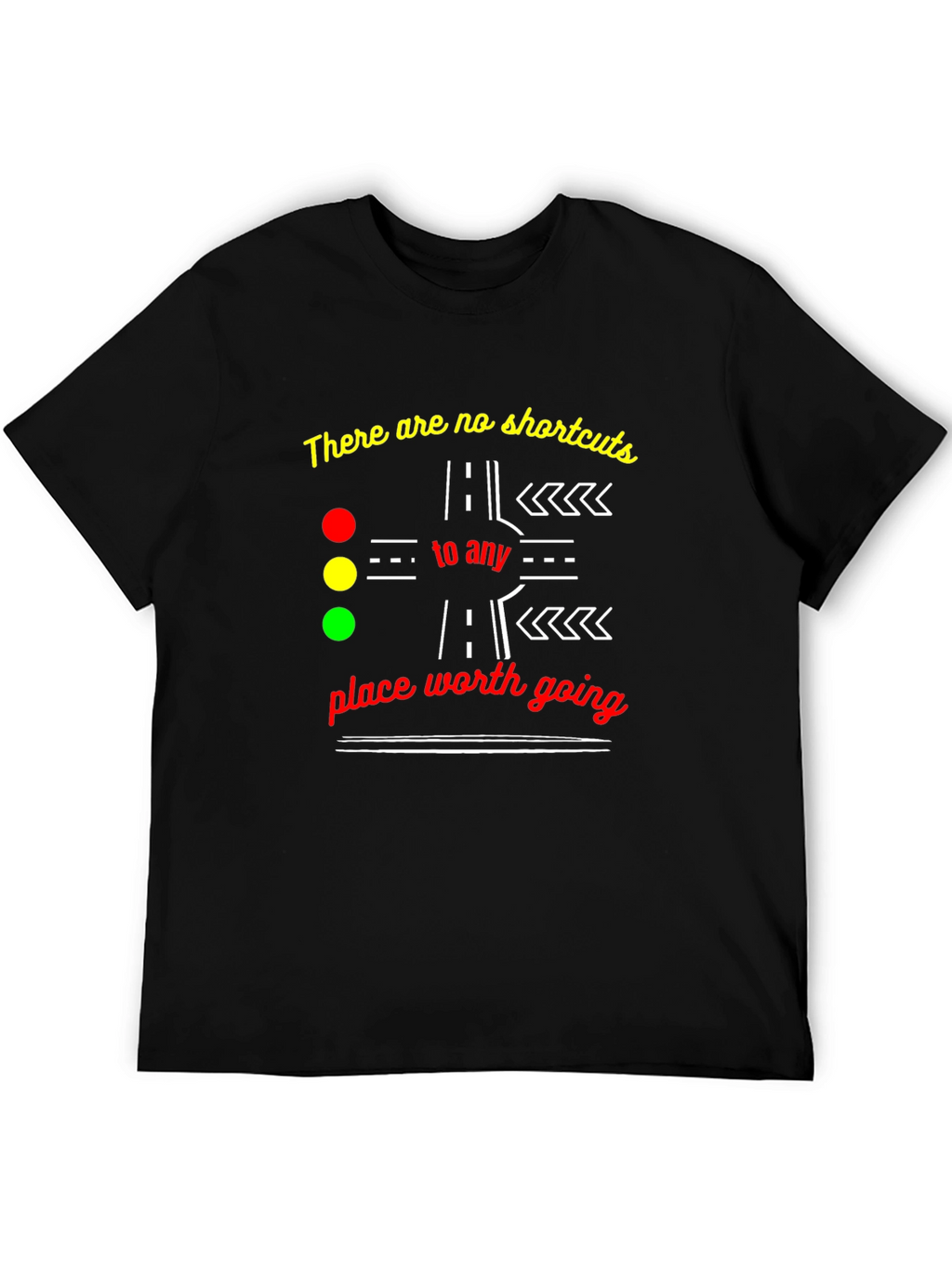No Shortcuts Graphic Tee - Motivational T-Shirt