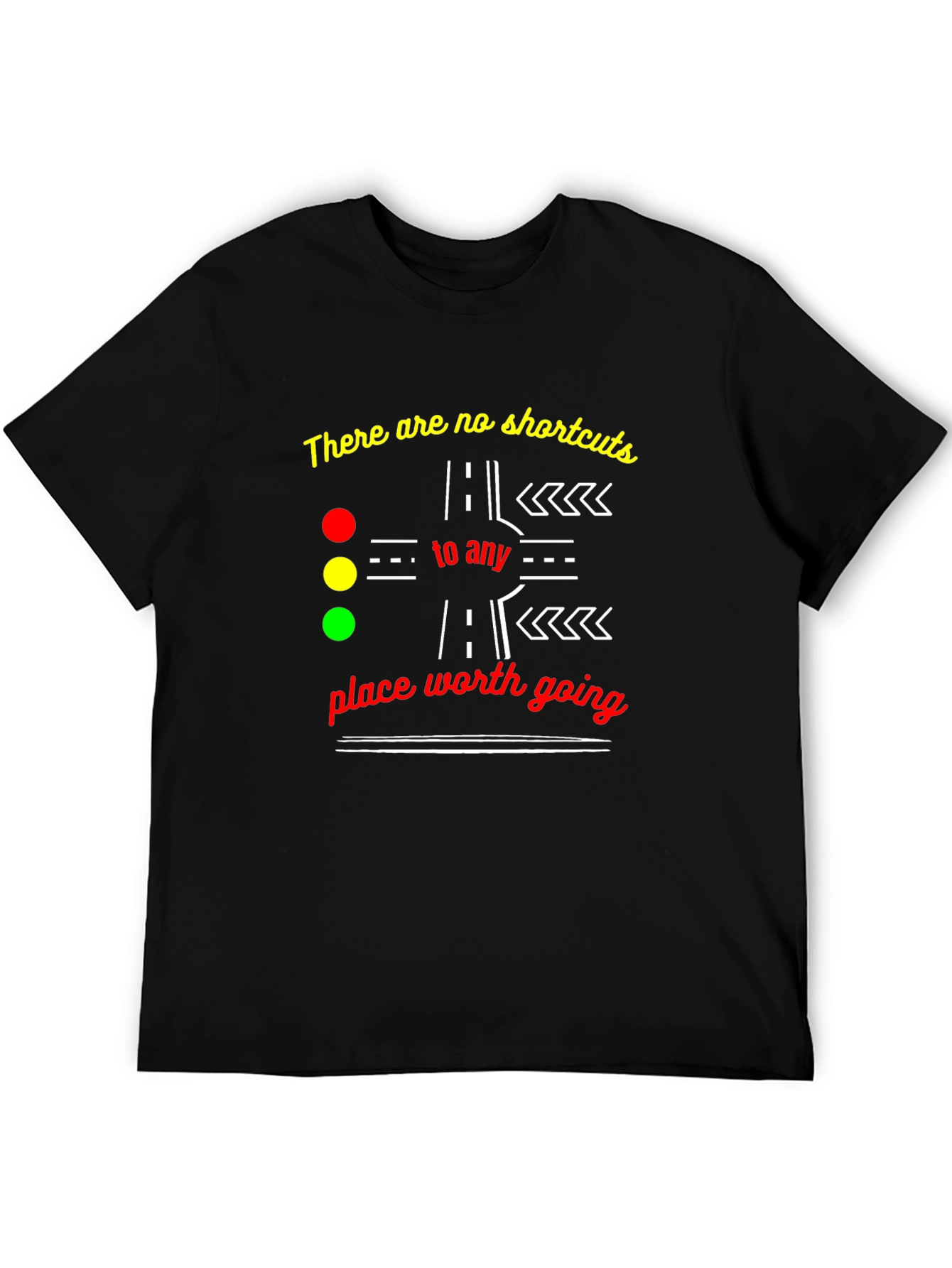 No Shortcuts Graphic Tee - Motivational T-Shirt