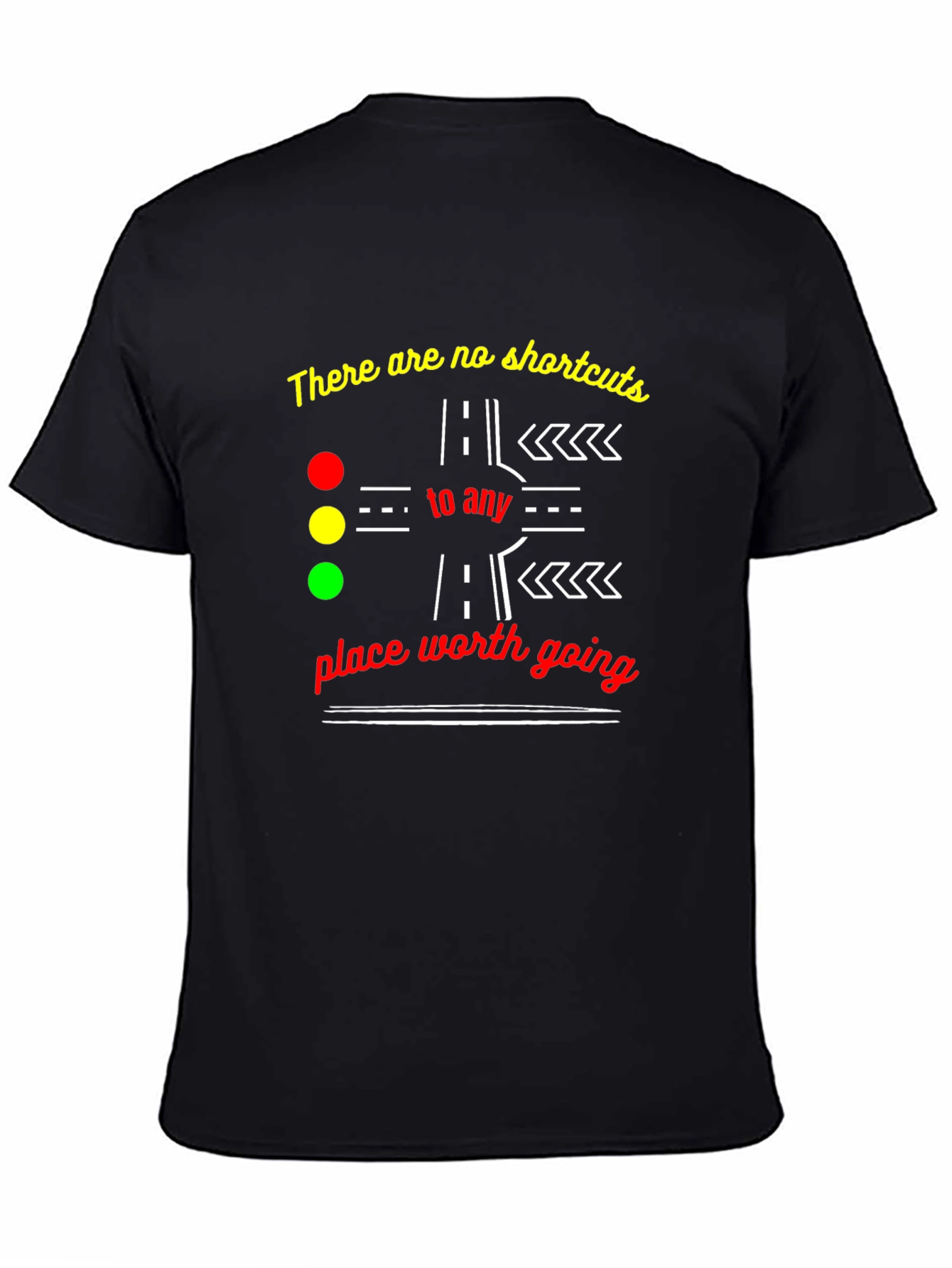 No Shortcuts Graphic Tee - Motivational T-Shirt