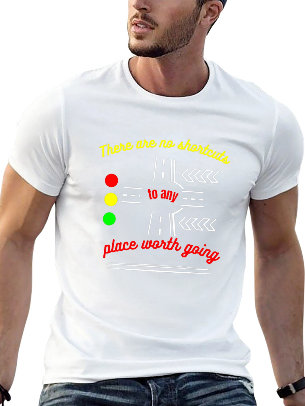 No Shortcuts Graphic Tee - Motivational T-Shirt