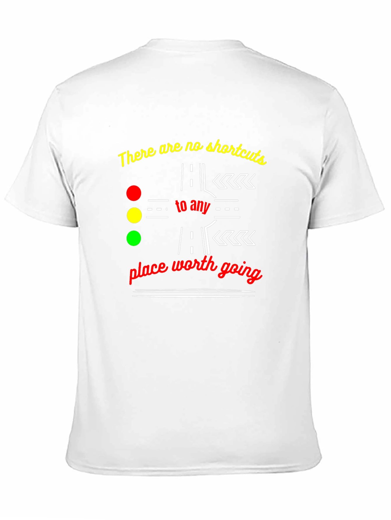 No Shortcuts Graphic Tee - Motivational T-Shirt