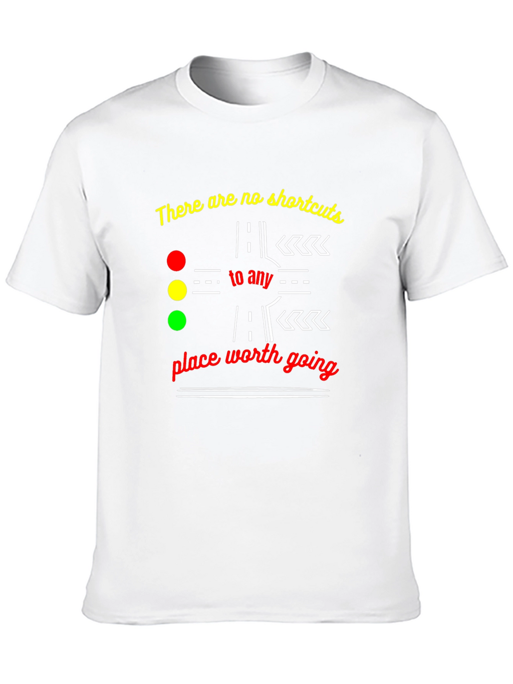 No Shortcuts Graphic Tee - Motivational T-Shirt