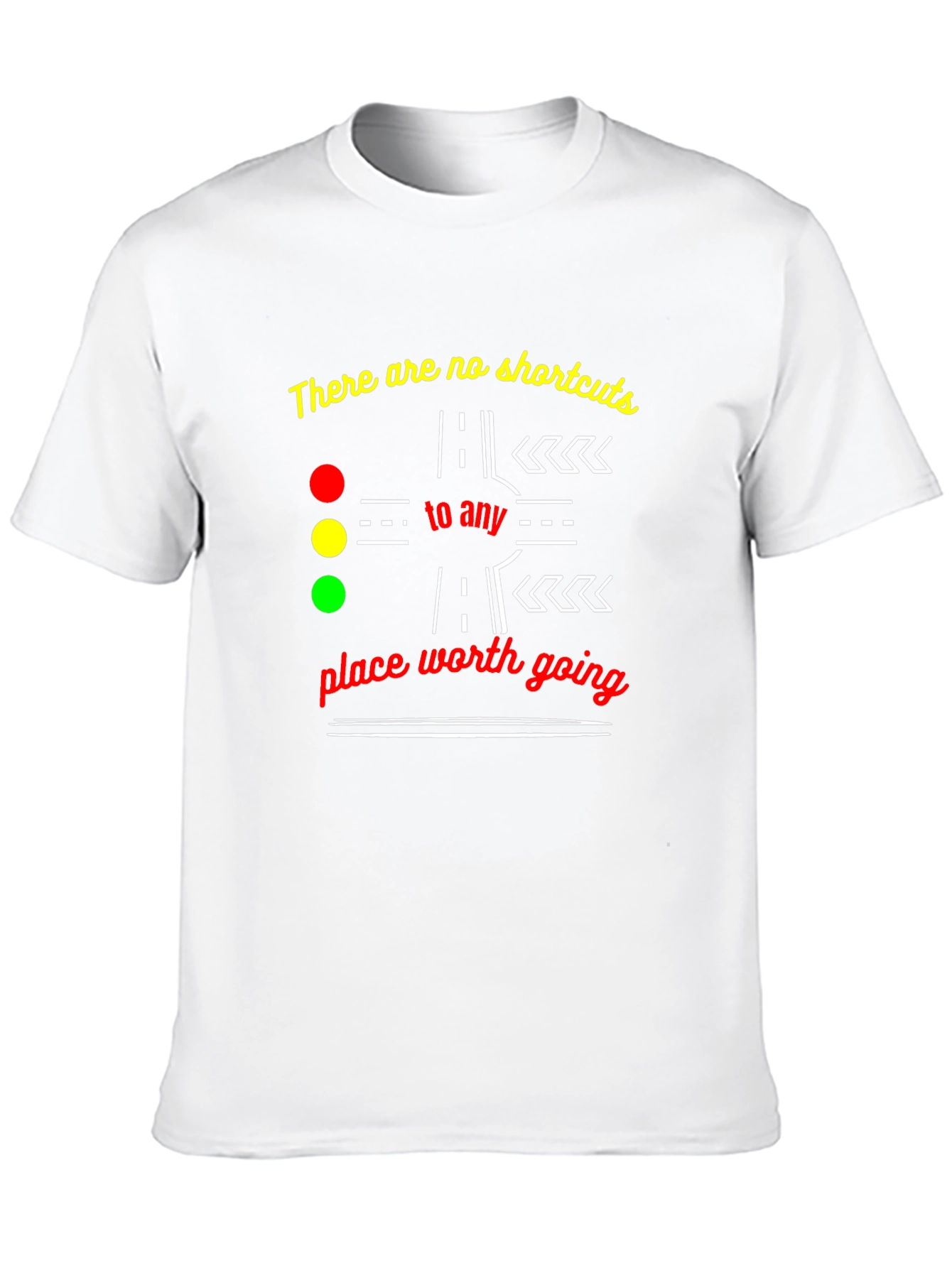 No Shortcuts Graphic Tee - Motivational T-Shirt