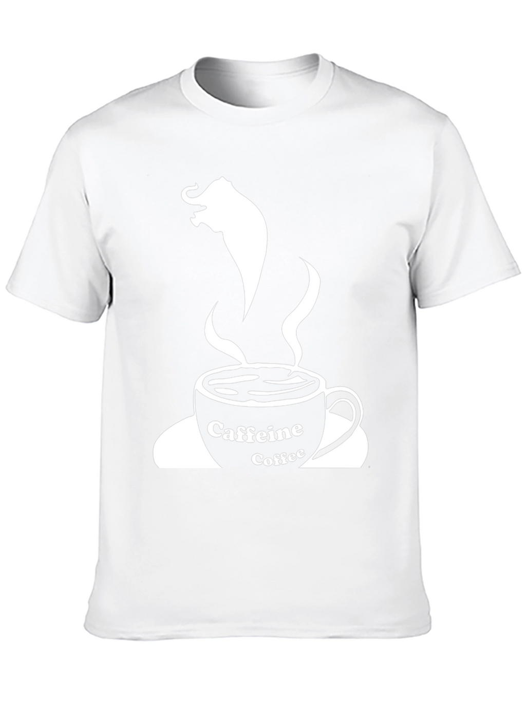 Caffeine Coffee Elephant T-Shirt - Black