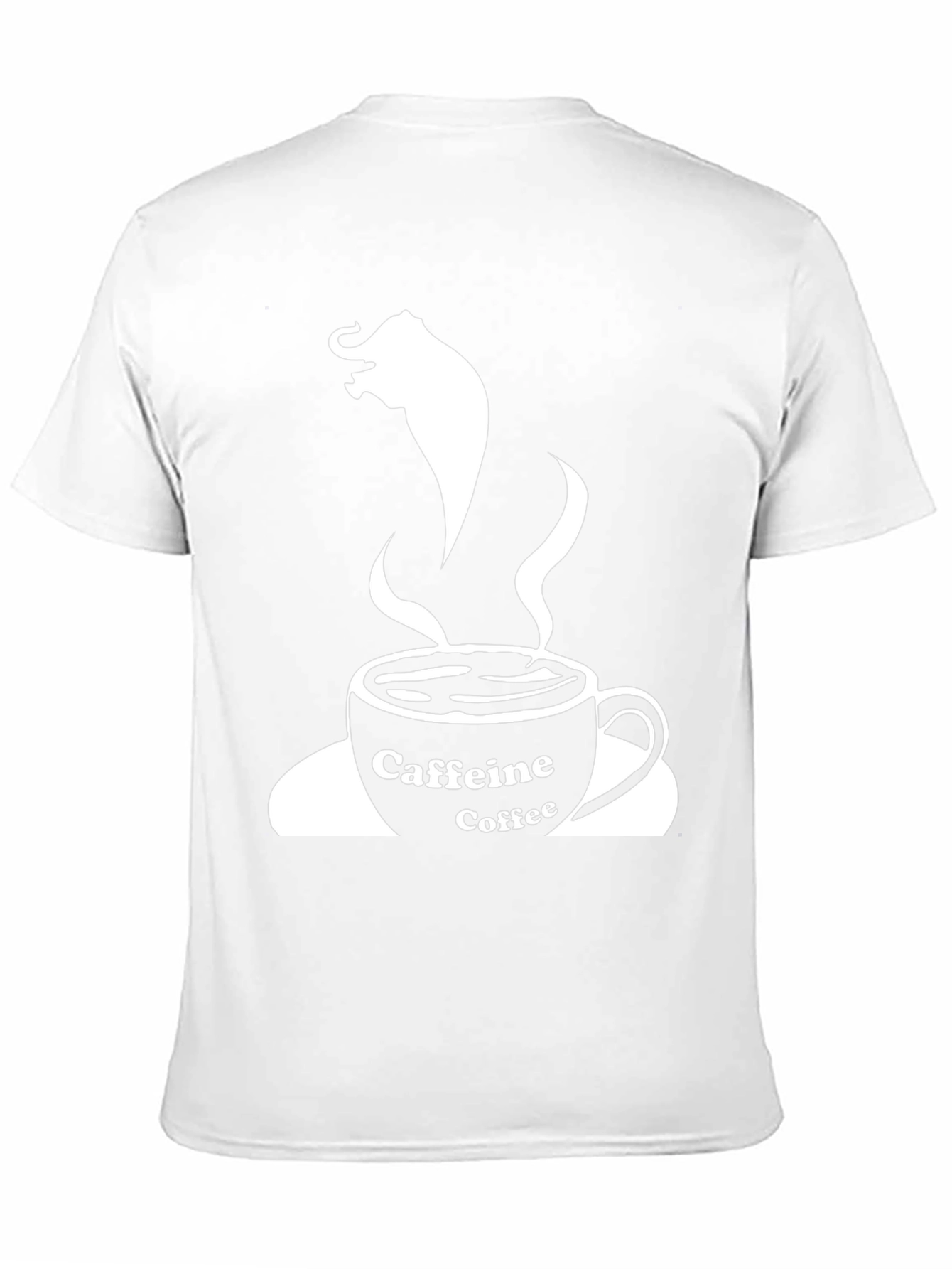 Caffeine Coffee Elephant T-Shirt - Black