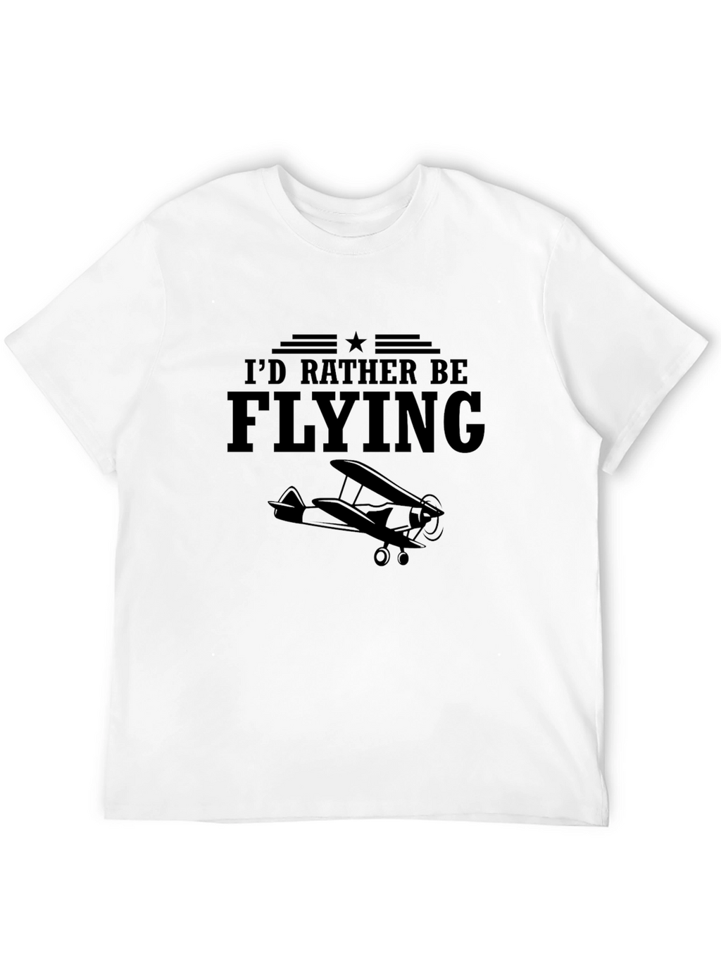 Id Rather Be Flying T-Shirt Aviation Airplane Tee