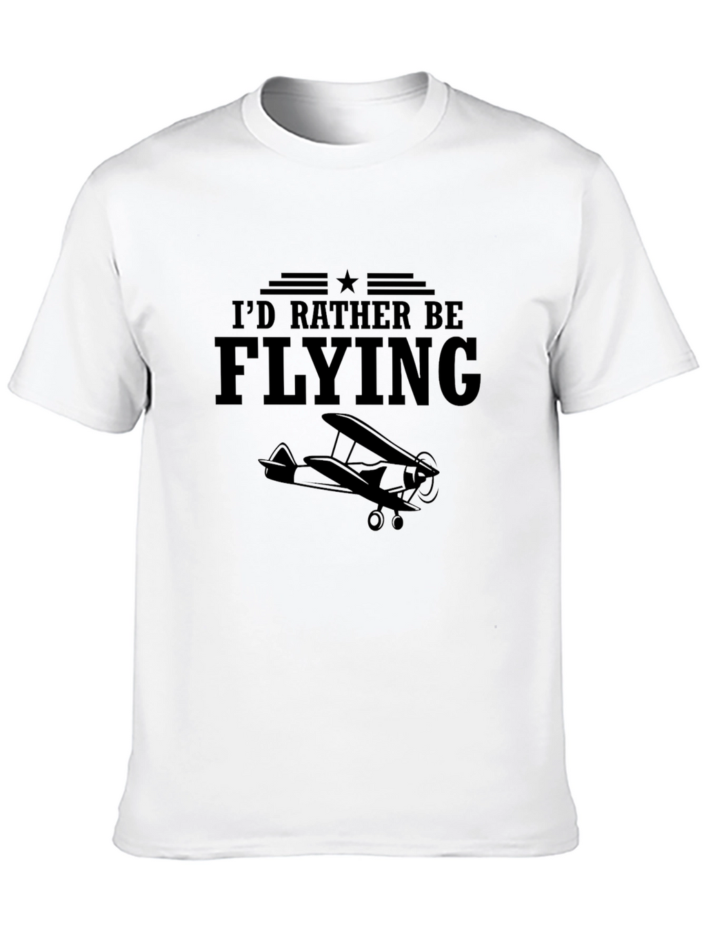 Id Rather Be Flying T-Shirt Aviation Airplane Tee
