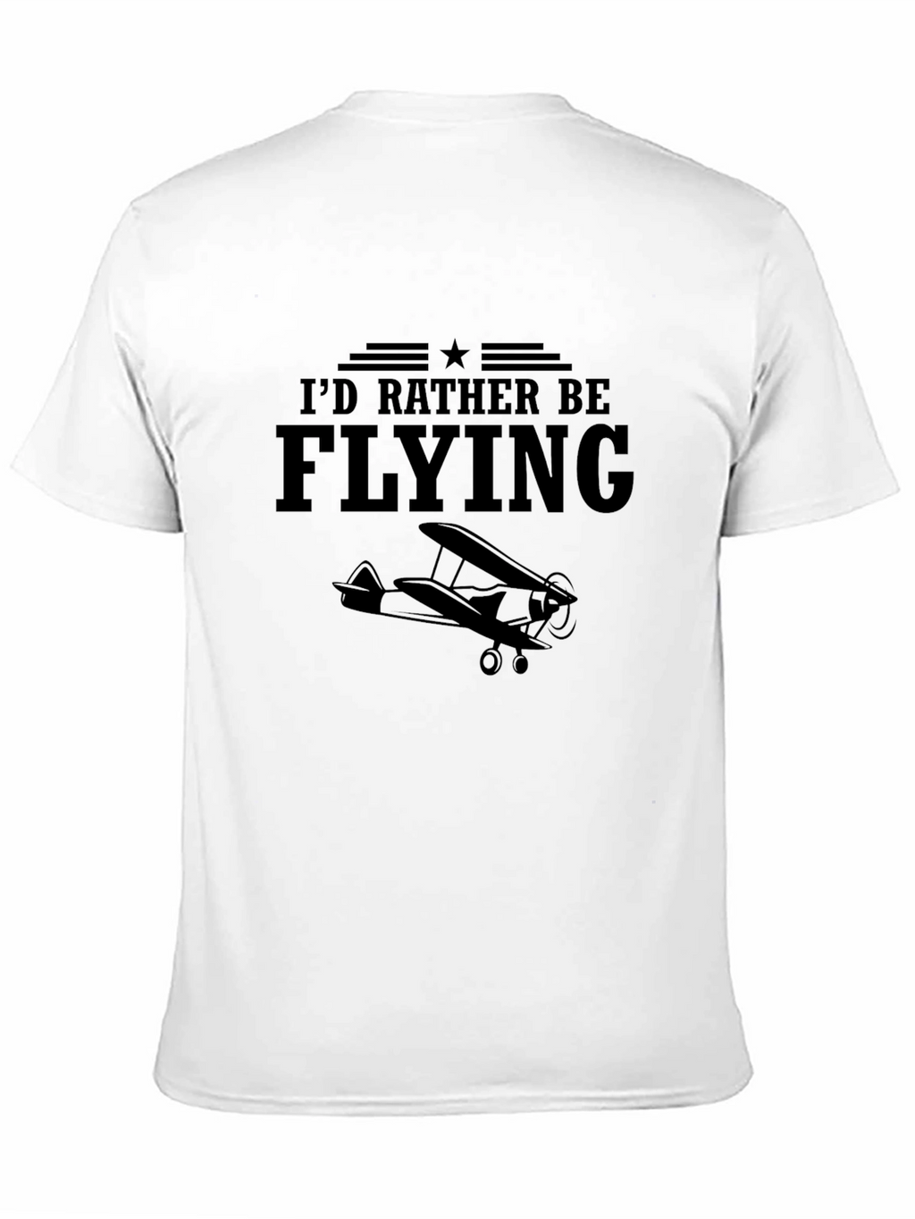 Id Rather Be Flying T-Shirt Aviation Airplane Tee