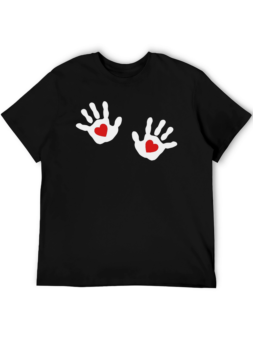 Hand Heart Graphic Tee - Black