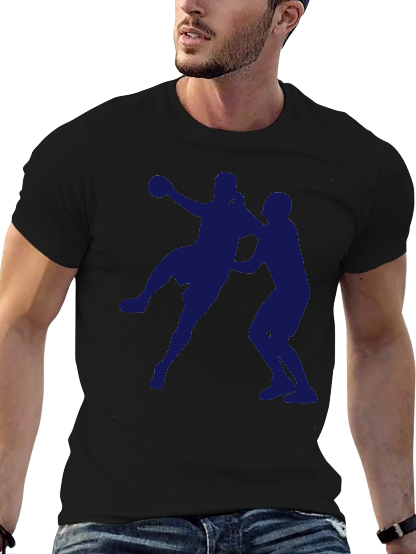 Handball Graphic T-Shirt - Sport Silhouette Tee
