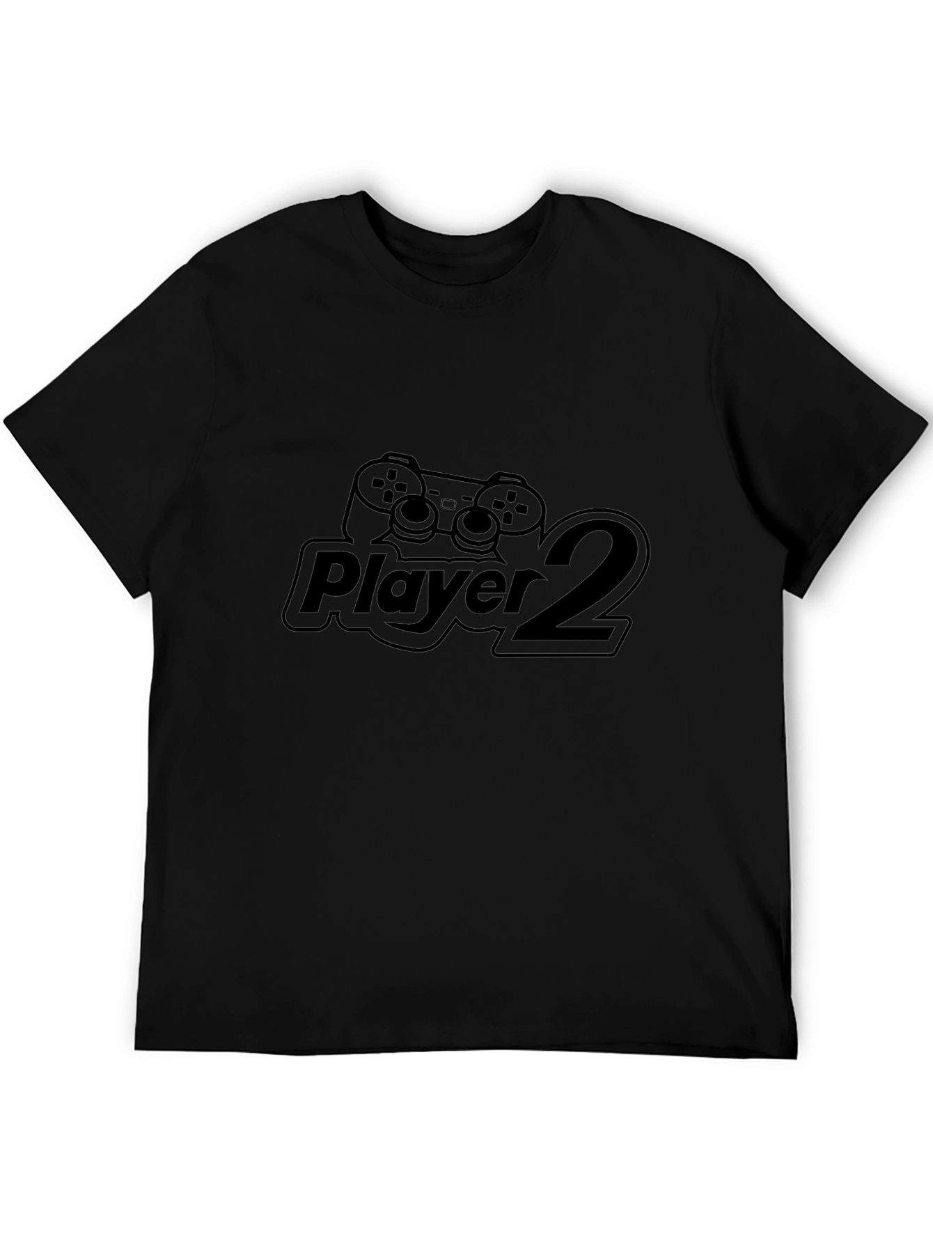 Player 2 Black T-Shirt - Gamer Style