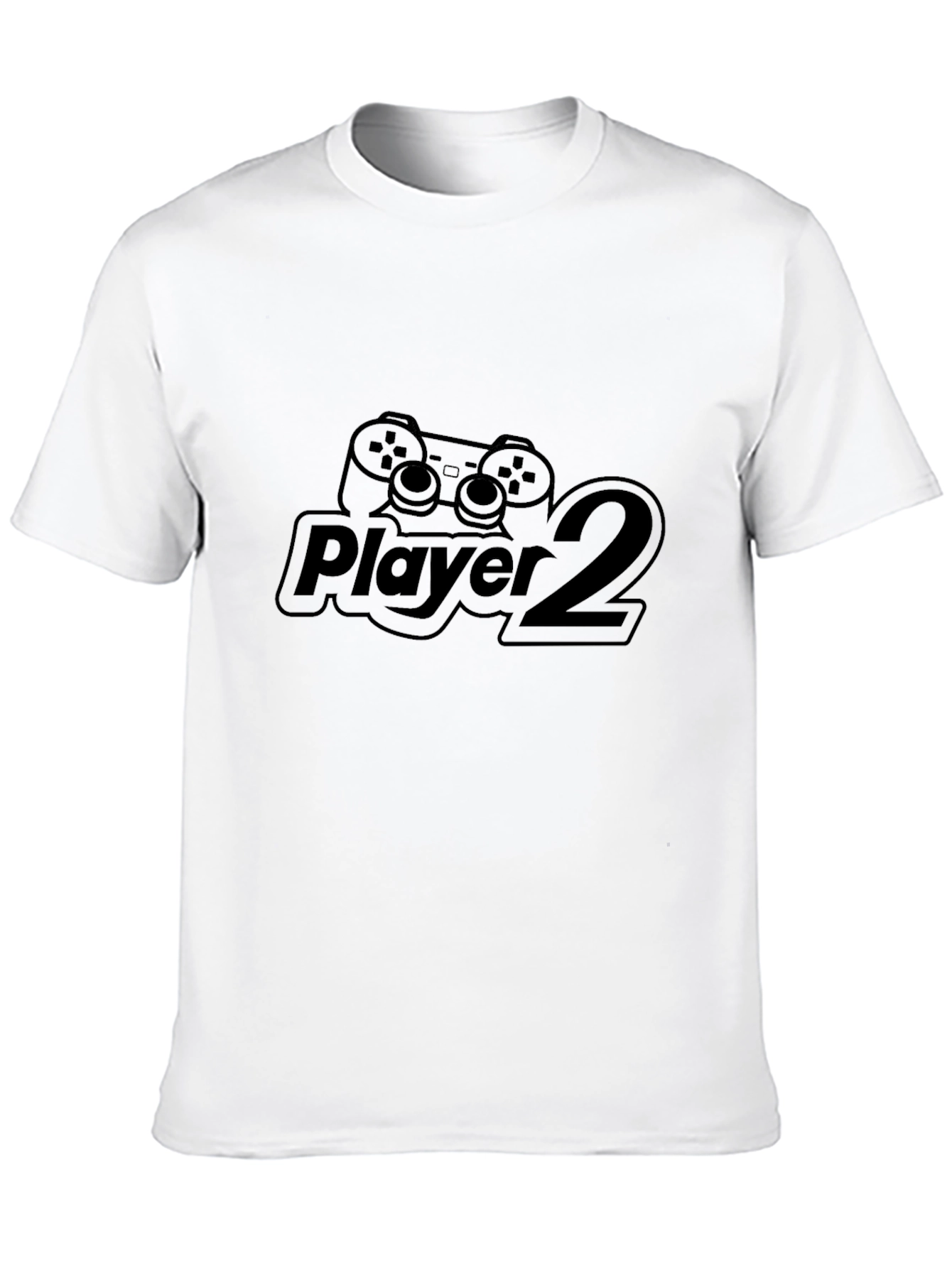 Player 2 Black T-Shirt - Gamer Style